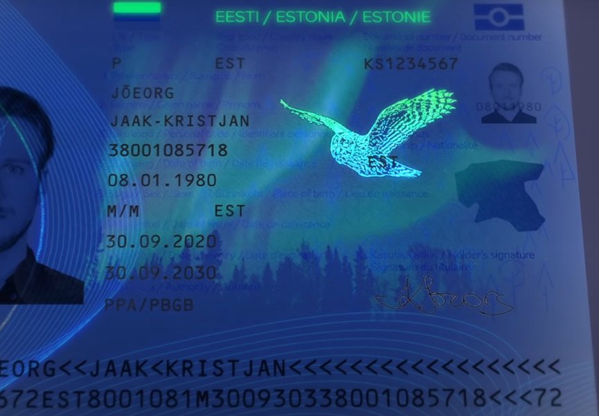 Эстония, паспорт, дизайн, ID-карточка, звери