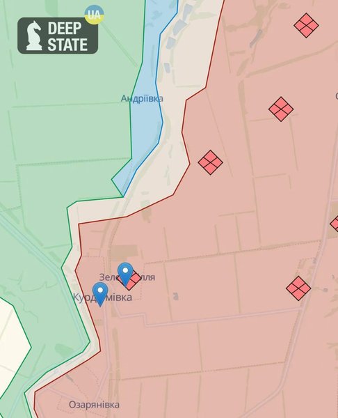 Зеленополье, Курдюмовка, Донецкая область, DeepStateMap