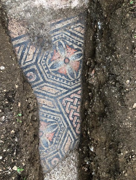 вилла, италия, раскопки, археология, мозаичный пол