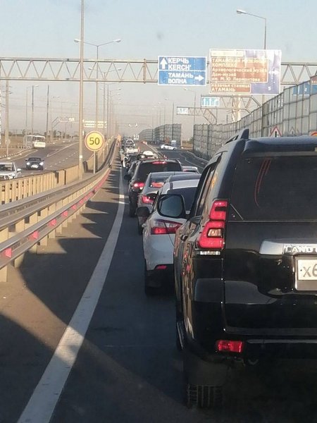 крымский мост перекрыт