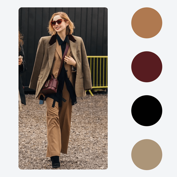 Кемел + бордовий + чорний + пісочний + пісочний