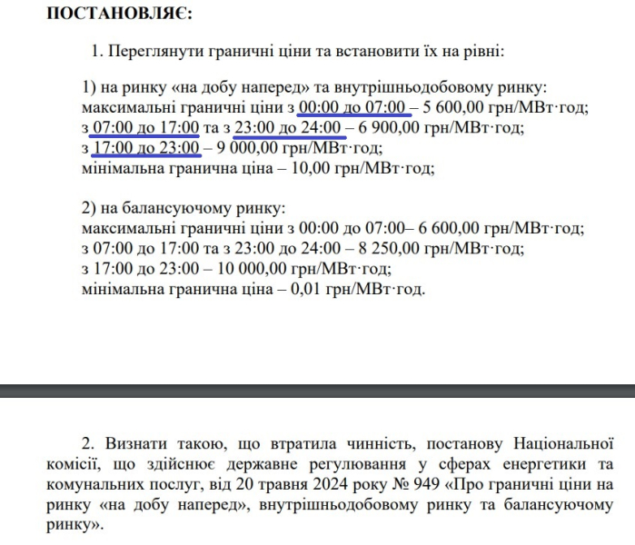 Ціна на електроенергію, тарифи на світло, НКРЕКП, проєкт, 30 жовтня