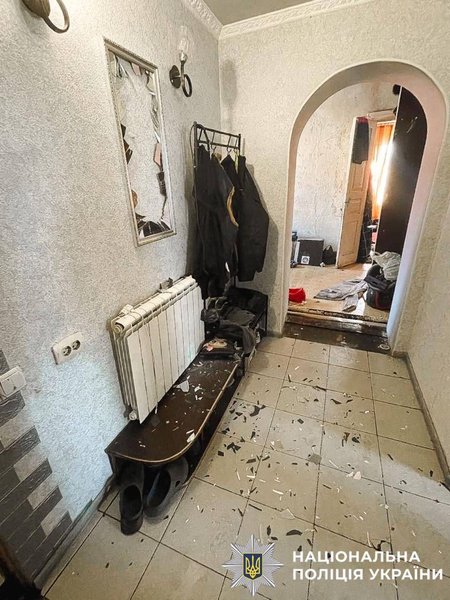 На месте взрыва гранаты