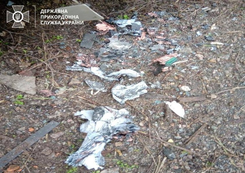 Обломки дронов ВС РФ под Запорожьем