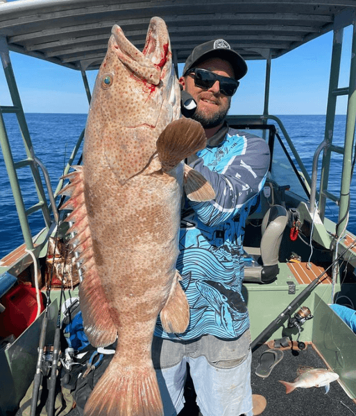 Мужчина, рыба, улов, лодка, океан, море