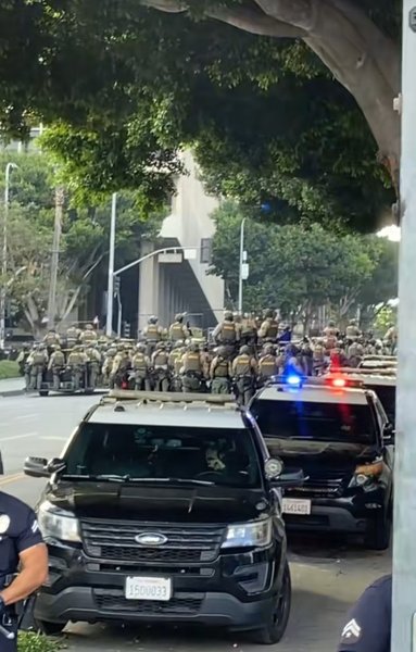 Протесты в Лос-Анджелесе