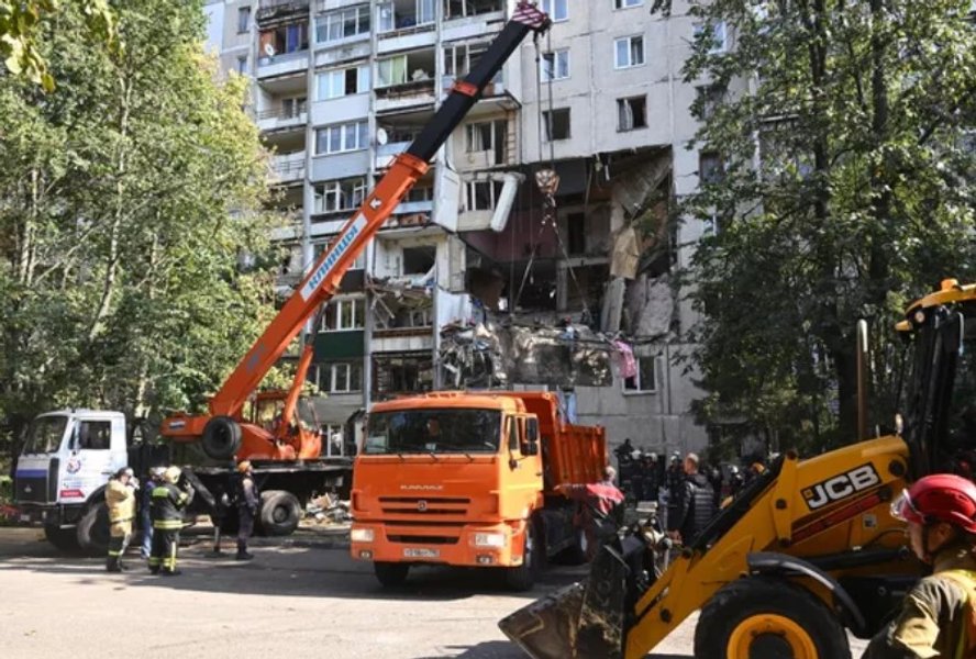 Результат взрыва в Балашихе