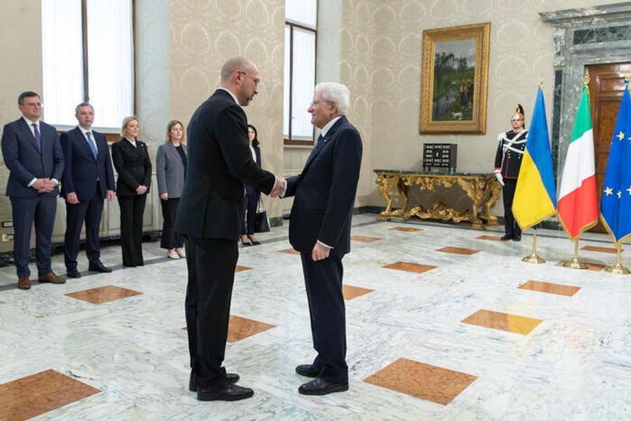 денис шмыгаль, президент италии, членство украины в ес, италия поддерживает украину в ес, президент италии на встрече с шмыгалем, италия поддержала членство украины в евросозе, будущее украины в ЕС