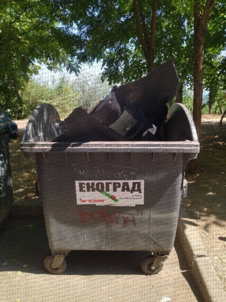 шахед в Одессе Шахед в мусорном баке