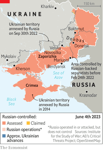 Карта контрудара Украины