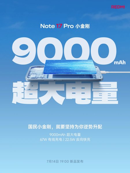 Аккумулятор смартфона Redmi Note 17 Pro