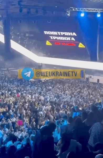 Океан Эльзы, концерт Океан Эльзы, Святослав Вакарчук, Вакарчук, тревога, воздушная тревога, Киев