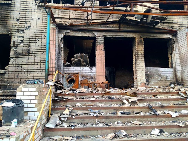 Последствия обстрела Херсона 9 марта