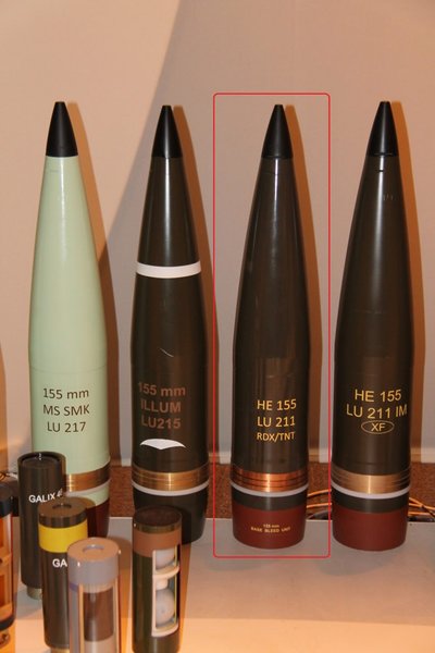 типи снарядів для сау