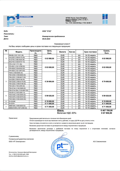електроніка, ТОВ СТЦ, Росія, санкції
