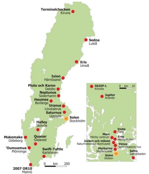 сонячна система, Швеція