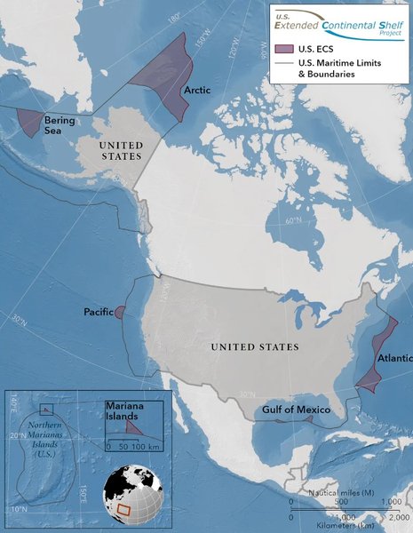 континентальні шельфи сша