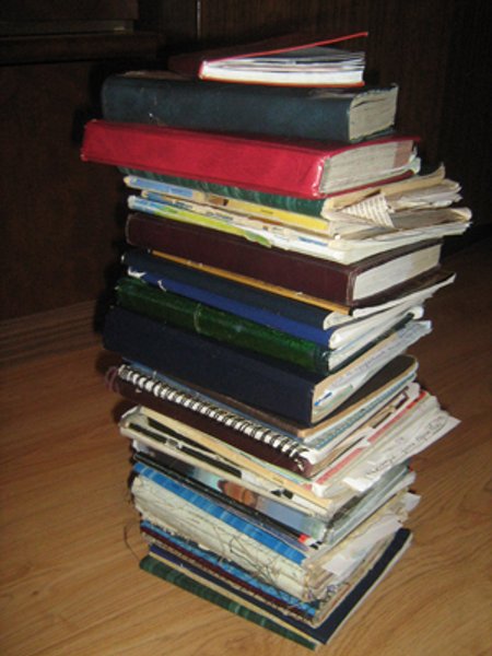 

Те самые дневники. "Военные проходились по двору института автоматными и пулеметными очередями, а я доставала тетрадку и лихорадочно писала", - Полина Жеребцова
