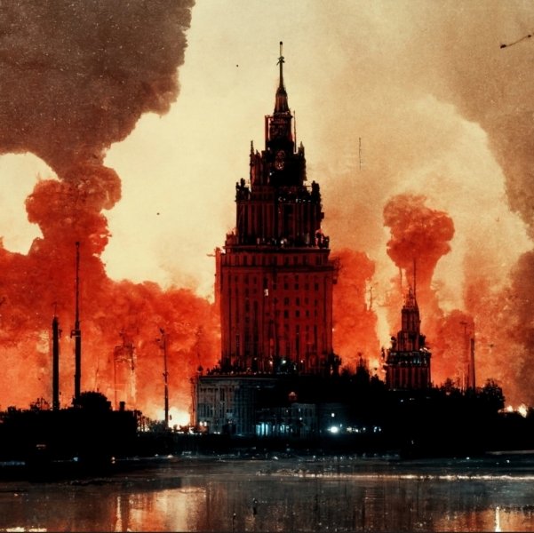Москва, пожар