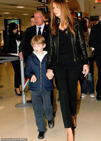 мелания трамп, сын, шотландия