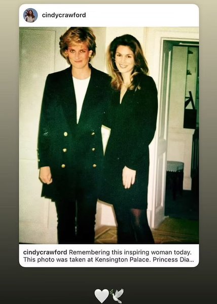 Принцеса Діана і Сінді Кроуфорд