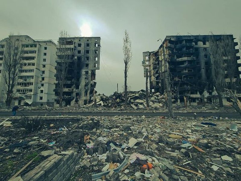 Разрушенная Бородянка, преступления российских солдат