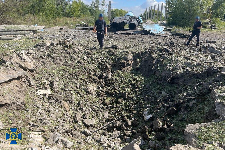 сбу, аэродром, обстрел аэродрома, подозрение, российские оккупанты