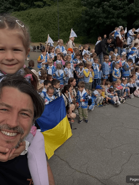 Сергей Притула с младшей дочерью