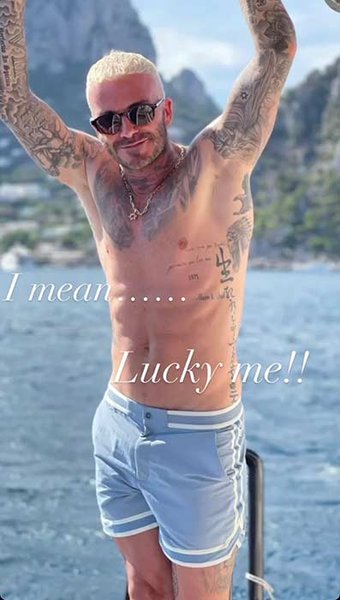 Дэвид Бекхэм, дети, отпуск