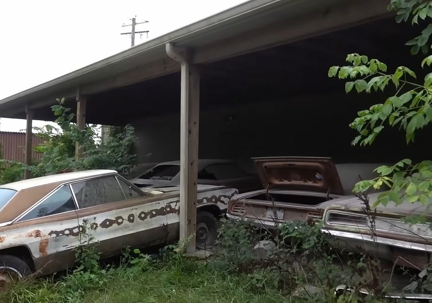 Dodge Charger, Dodge Challenger, Plymouth Hemi Cuda, ретро-авто, заброшенные авто, коллекция авто