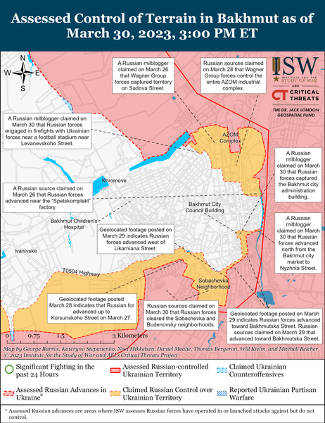 бахмут, карта, бої, лінія фронту