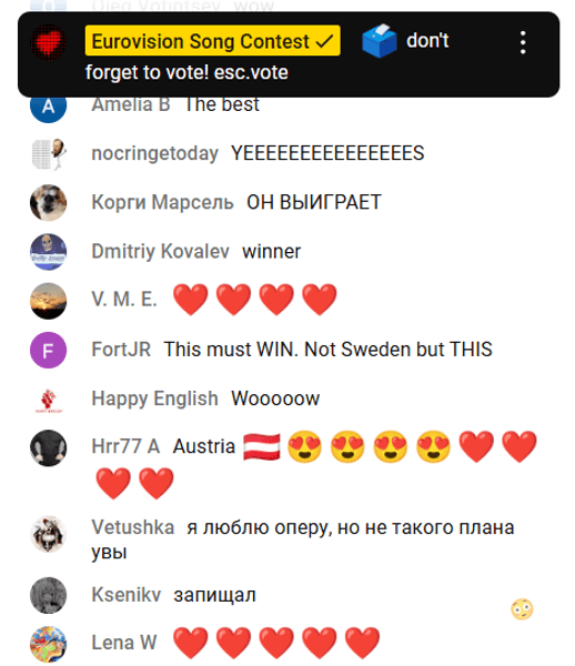 Переможець Євробачення з Австрії, Йоганнес Піч, учасник виступив з композицією Wasted Love