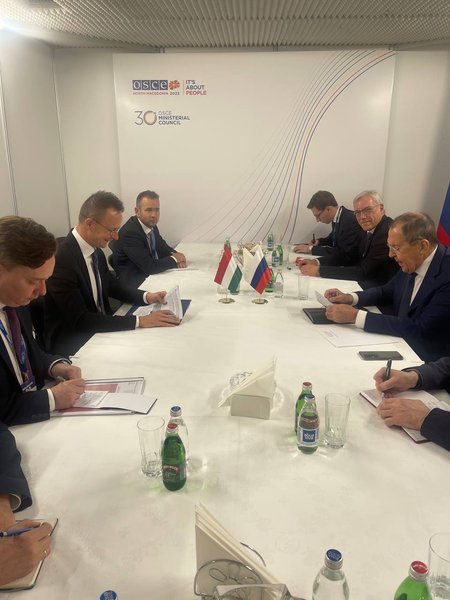 Лавров и делегация Венгрии