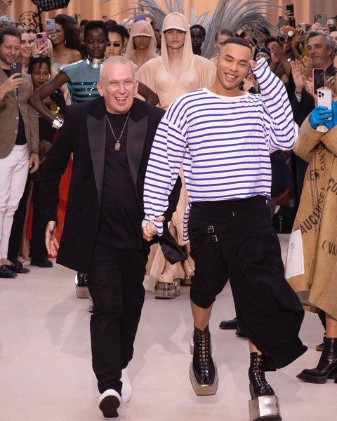 Jean Paul Gaultier Haute Couture by Olivier Rousteing, жан поль готье, оливье рустен, высокая мода