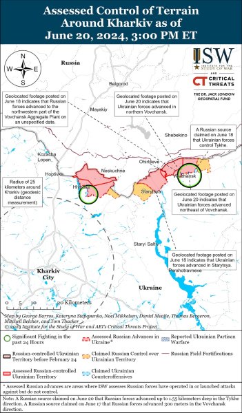 Карта ISW Харківський напрямок