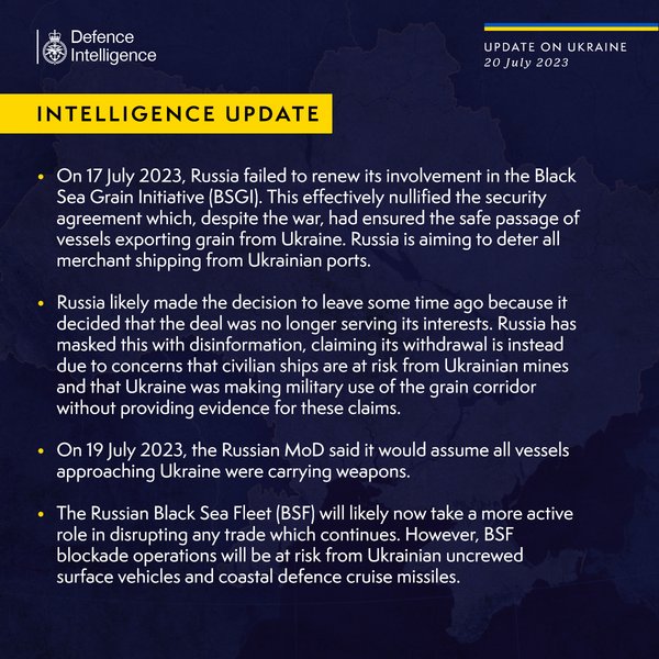британская разведка, война РФ против Украины, Минобороны Великобритании, зерновое соглашение, зерновой коридор, Черноморский флот, Кремль, российские оккупанты