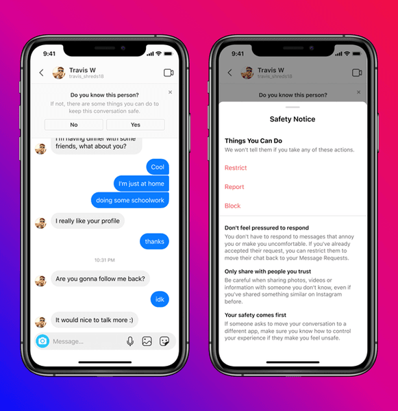 обновление политики безопасности в инстаграме