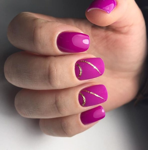 маникюр фуксия, цвет фуксии, модный маникюр, тренды маникюра, тренды осени, тренды зимы