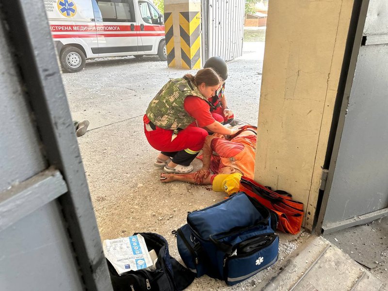 Наслідки обстрілу Херсона 23 червня