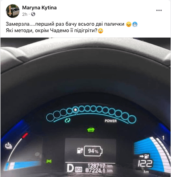 марина кытина, пост, nissan leaf,