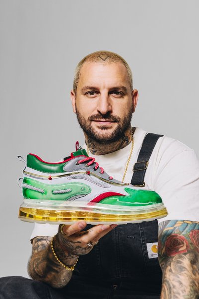 Heineken, пиво, кроссовки