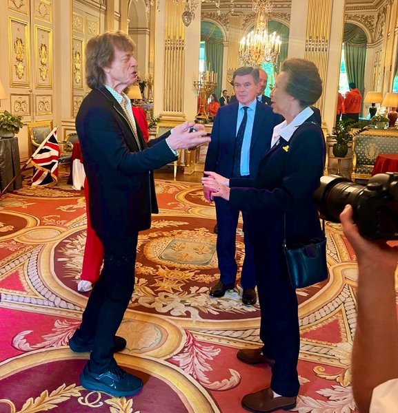 Мік Джаггер і принцеса Анна