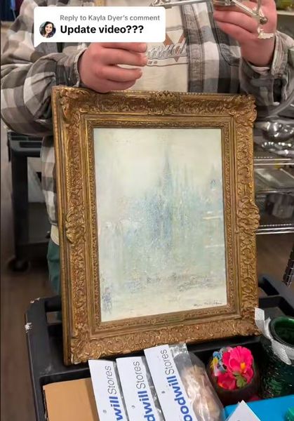 Женщина купила в комиссионном магазине картину стоимостью 3 доллара, но и подумать не могла, какова ее настоящая ценность