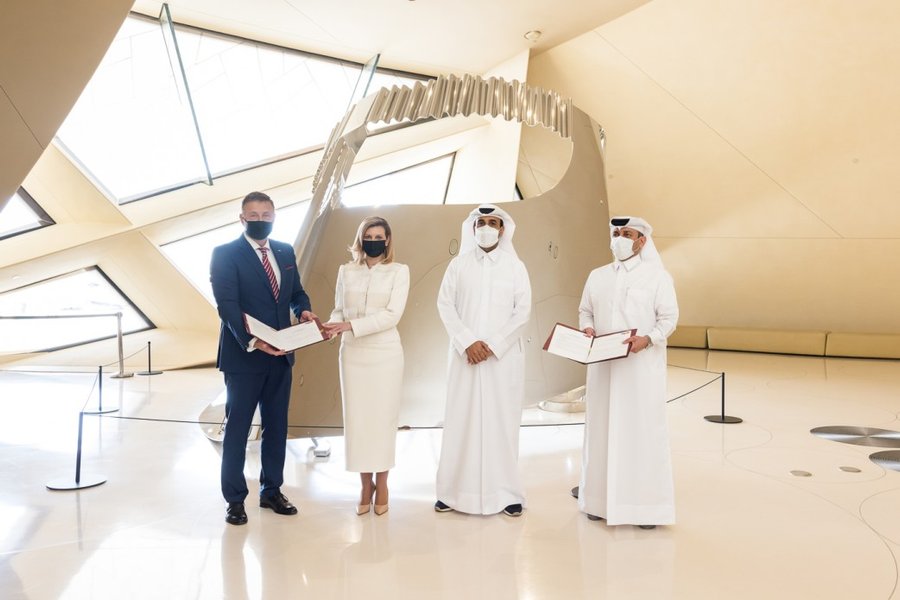 Елена Зеленская, костюм, Катар