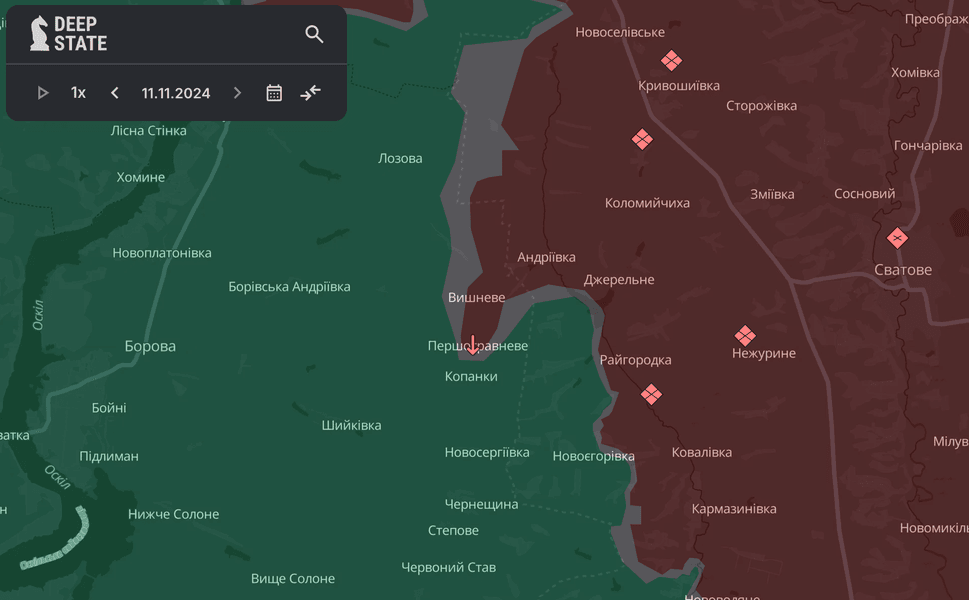 Карта боевых действий