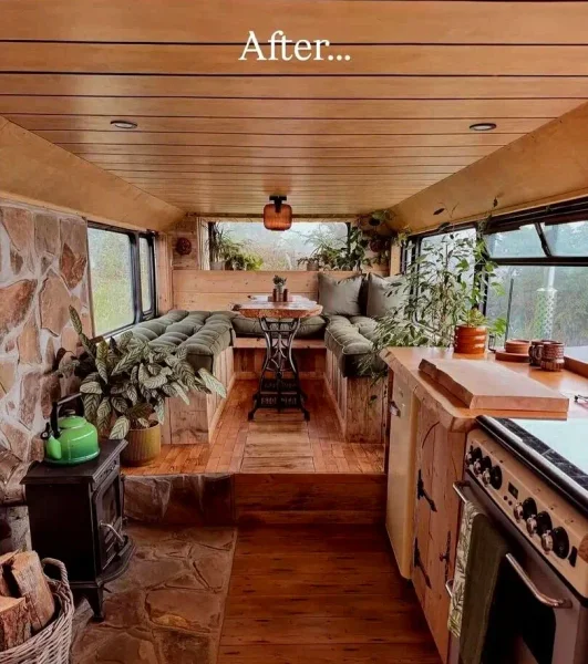 жильё в автобусе автобус превратили в апартаменты