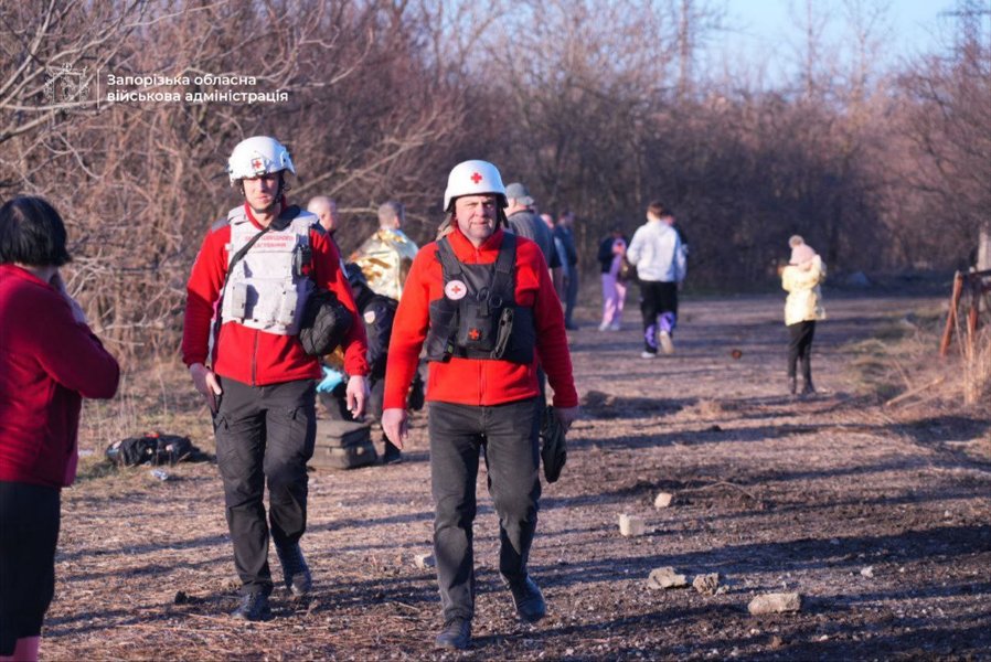 Наслідки обстрілу Запоріжжя