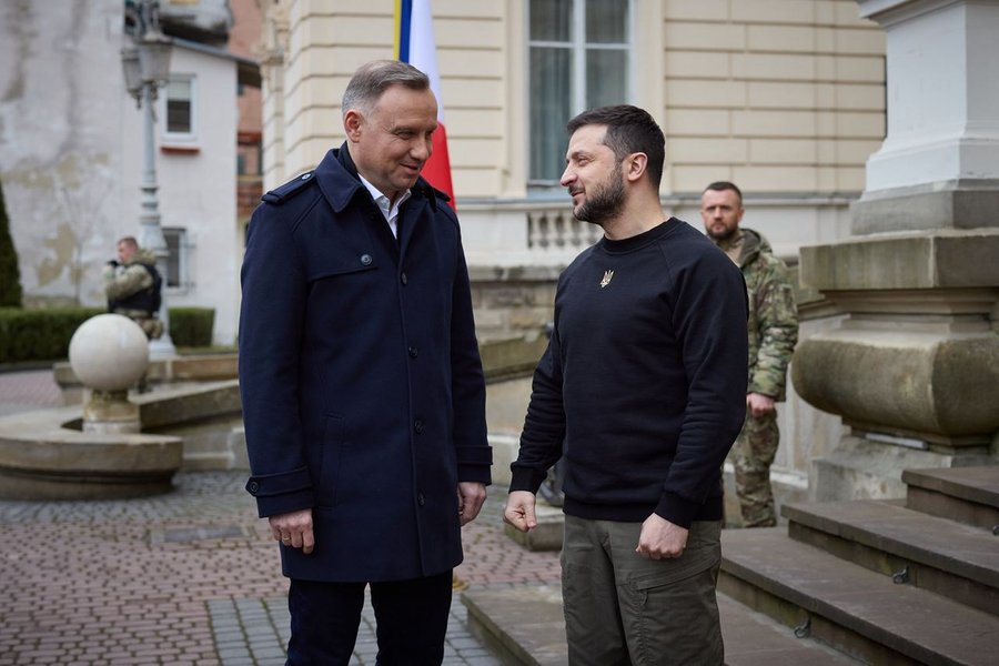 владимир зеленский, Анджей Дуда, Гитанас Науседа, польша, литва, львов