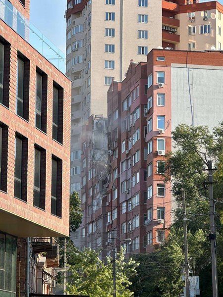 Последствия атаки оккупантов