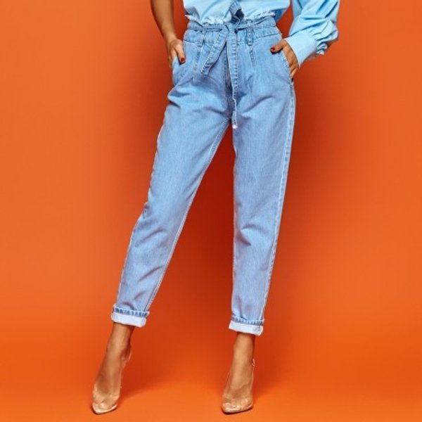 Джинсы с высокой посадкой, джинсы, деним, мода, тренды 2021